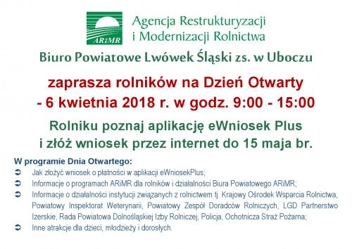 Biuro Powiatowe ARiMR Lwwek lski zs. w Uboczu